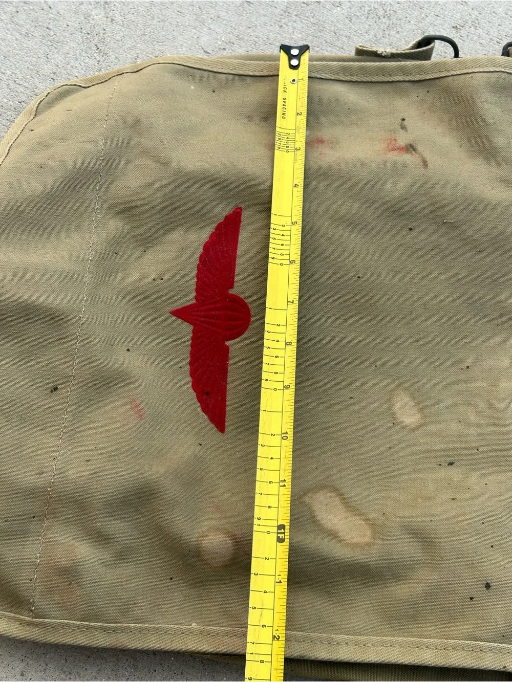 RARE! VTG BANANA REPUBLIC (California) Paratrooper ISRAELI Canvas Messenger Bag